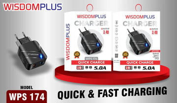 WisdomPlus Fast Charger with Dual Port &amp; Quick Charging