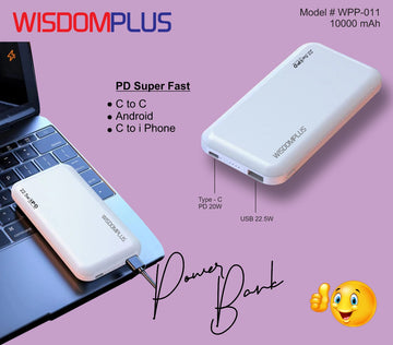 WISDOMPLUS  Super Fast Power Bank