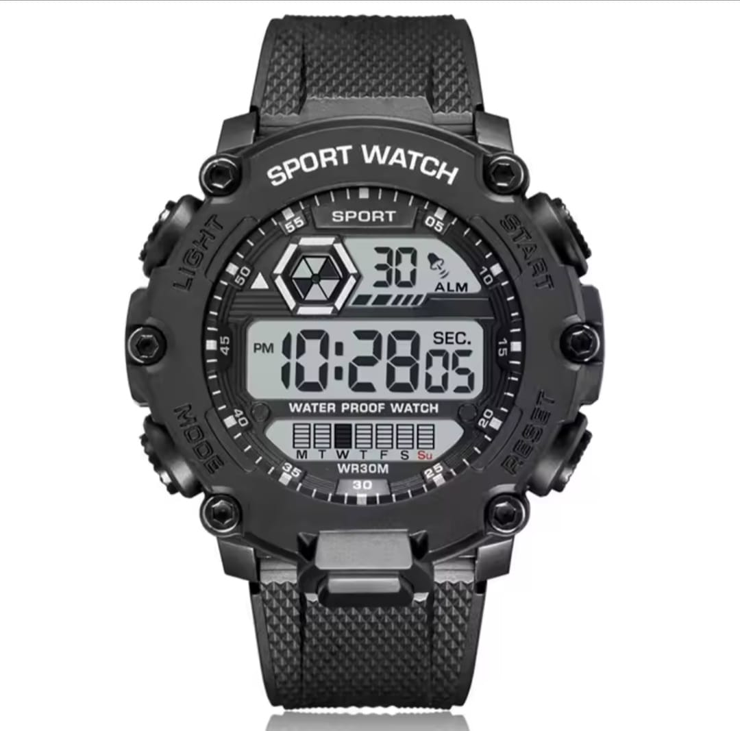 Student Electronic Watch Unisex Sport Watch Multifunction Military Sports Waterproof Luminous LED Digital Men Big Dial